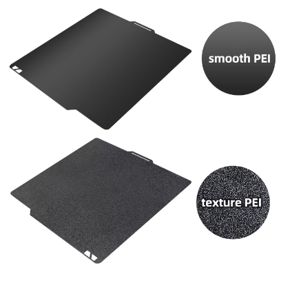 IdeaFormer PEI Build Plate Double Sided Textured Smooth Black PEI Bed Plate