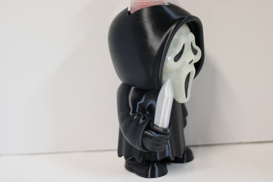 Ghostface Bath & Body Works Soap Holder – Glow-in-the-Dark 3D Printed Horror Bottle Cozy