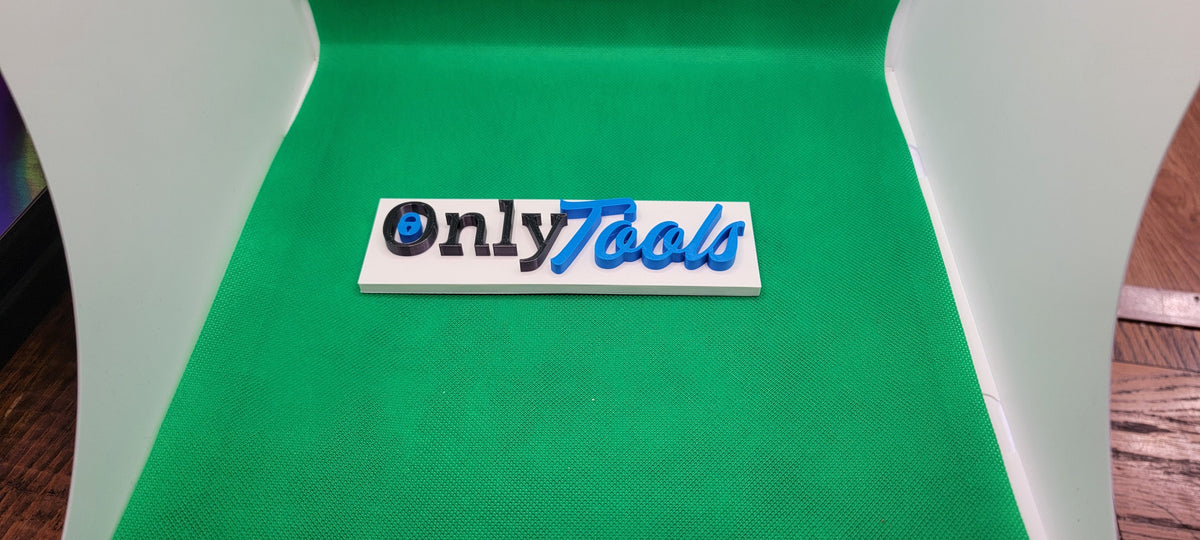 OnlyTools tool box magnet sign