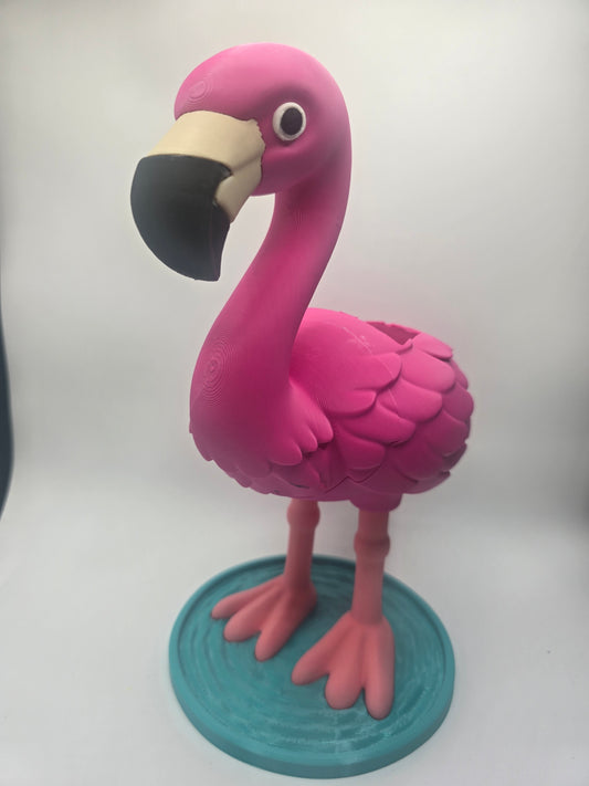 Flamingo Soap Dispenser Holder + Bath & Body Works Soap
