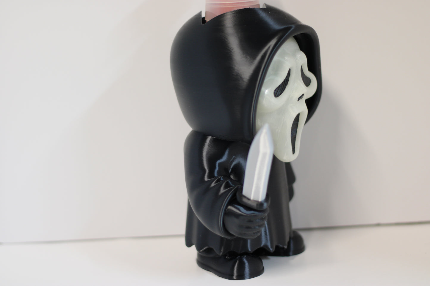 Ghostface Bath & Body Works Soap Holder – Glow-in-the-Dark 3D Printed Horror Bottle Cozy