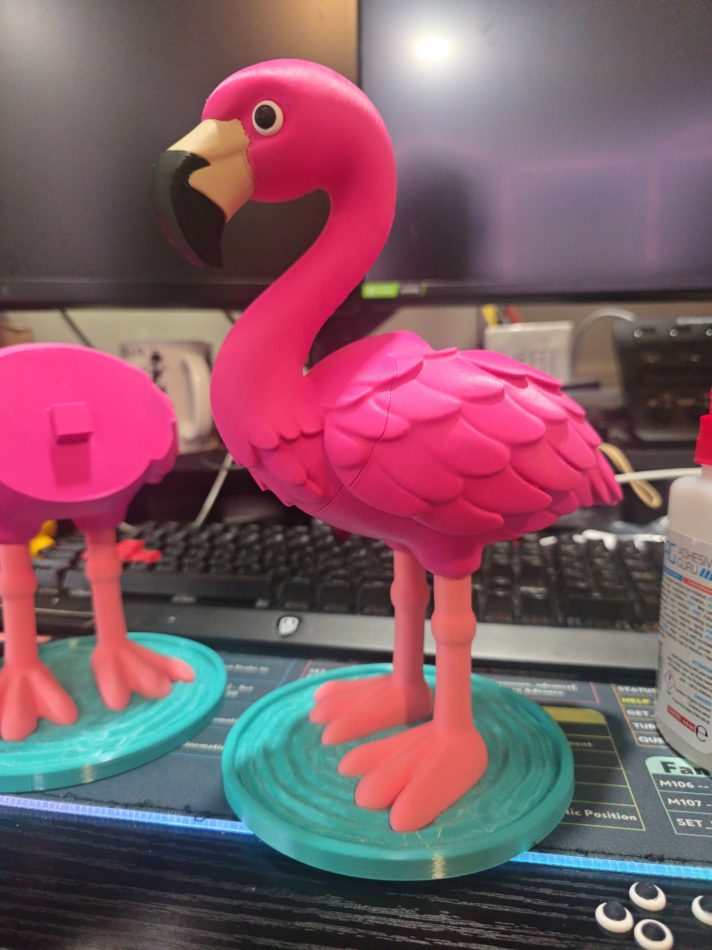 Flamingo Soap Dispenser Holder + Bath & Body Works Soap