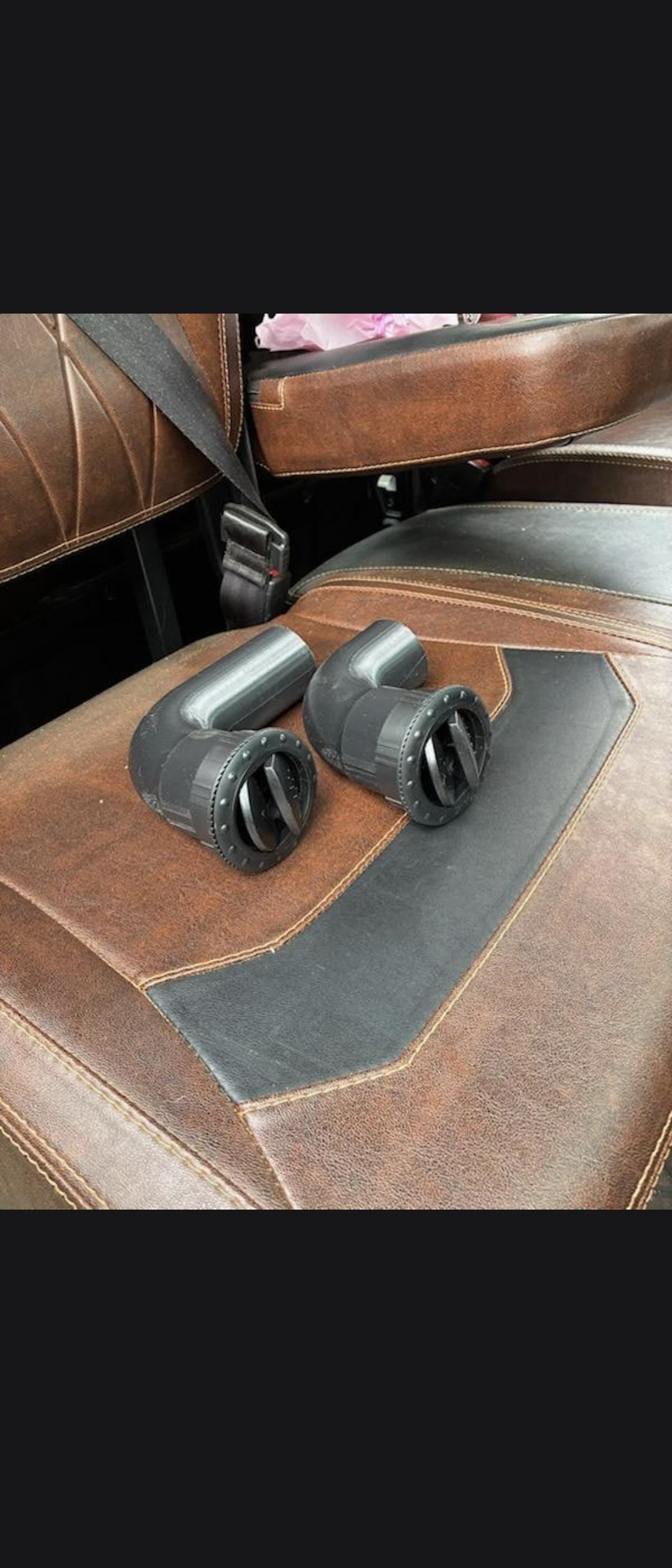 CFMOTO U10 Pro AC vent redirectors installed on the dash, pair