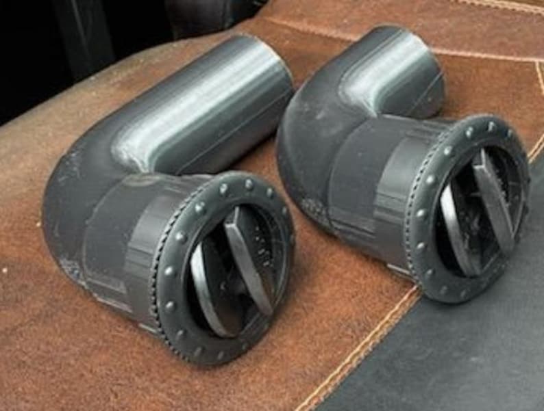AC vent deflector pair in black for CFMOTO U10 Pro