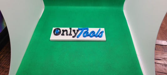 OnlyTools tool box magnet sign