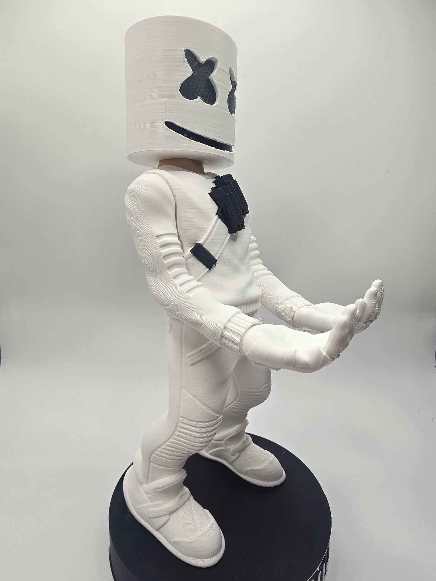 Marshmallow controller stand on a desk