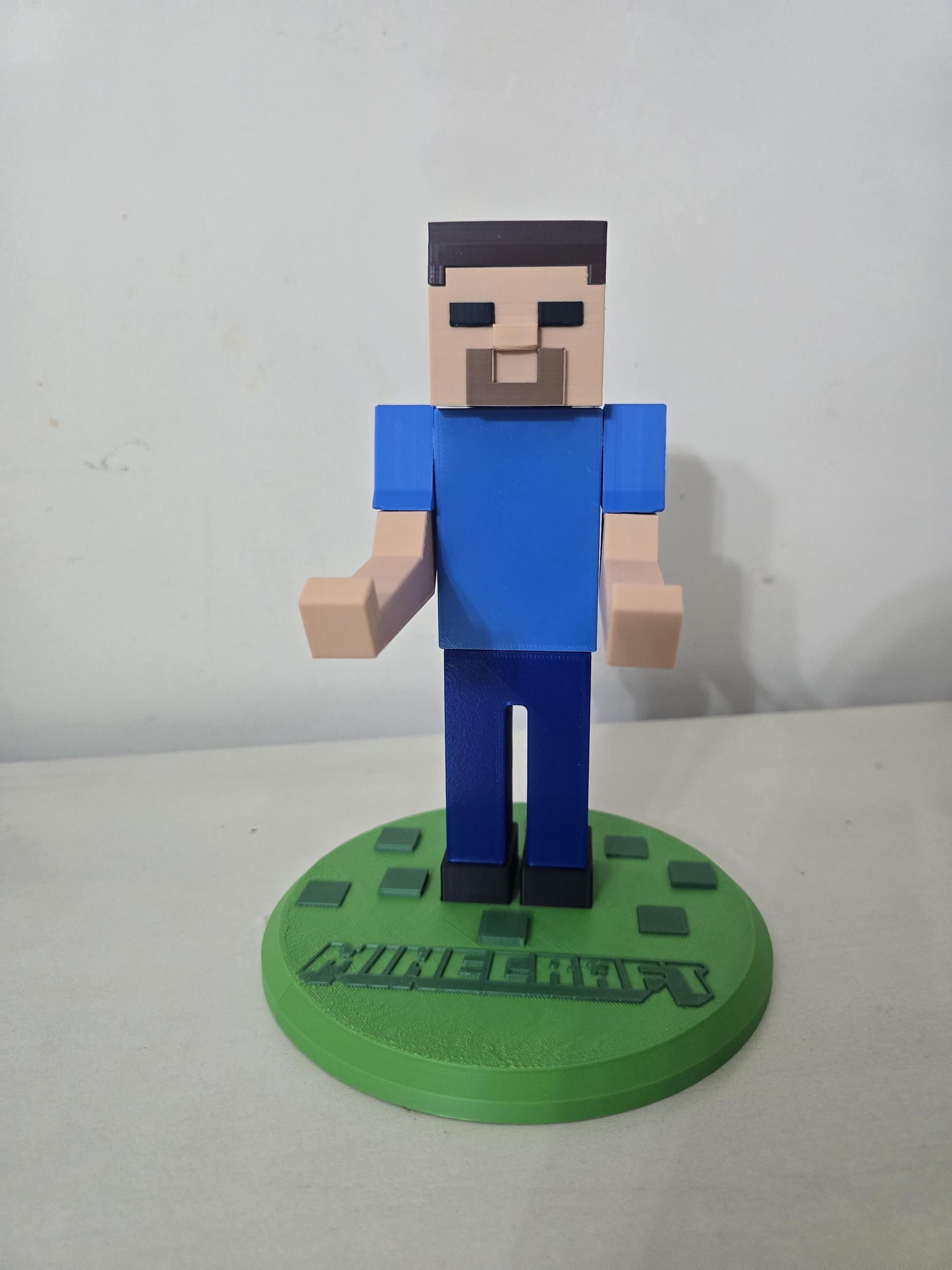 Pixel stand holding a game controller