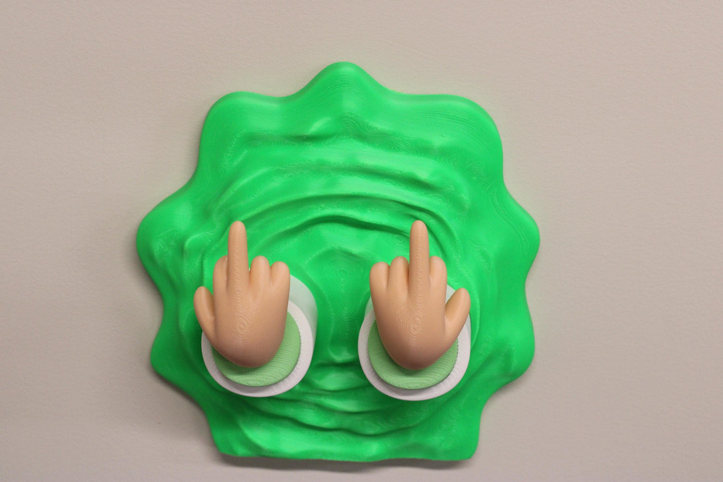 Detail of the textured slime sculpt