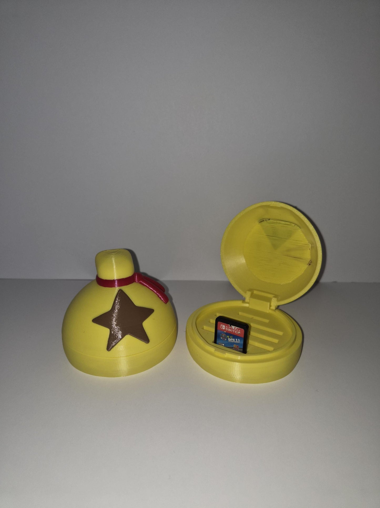 Yellow coin pouch game card case for Nintendo Switch