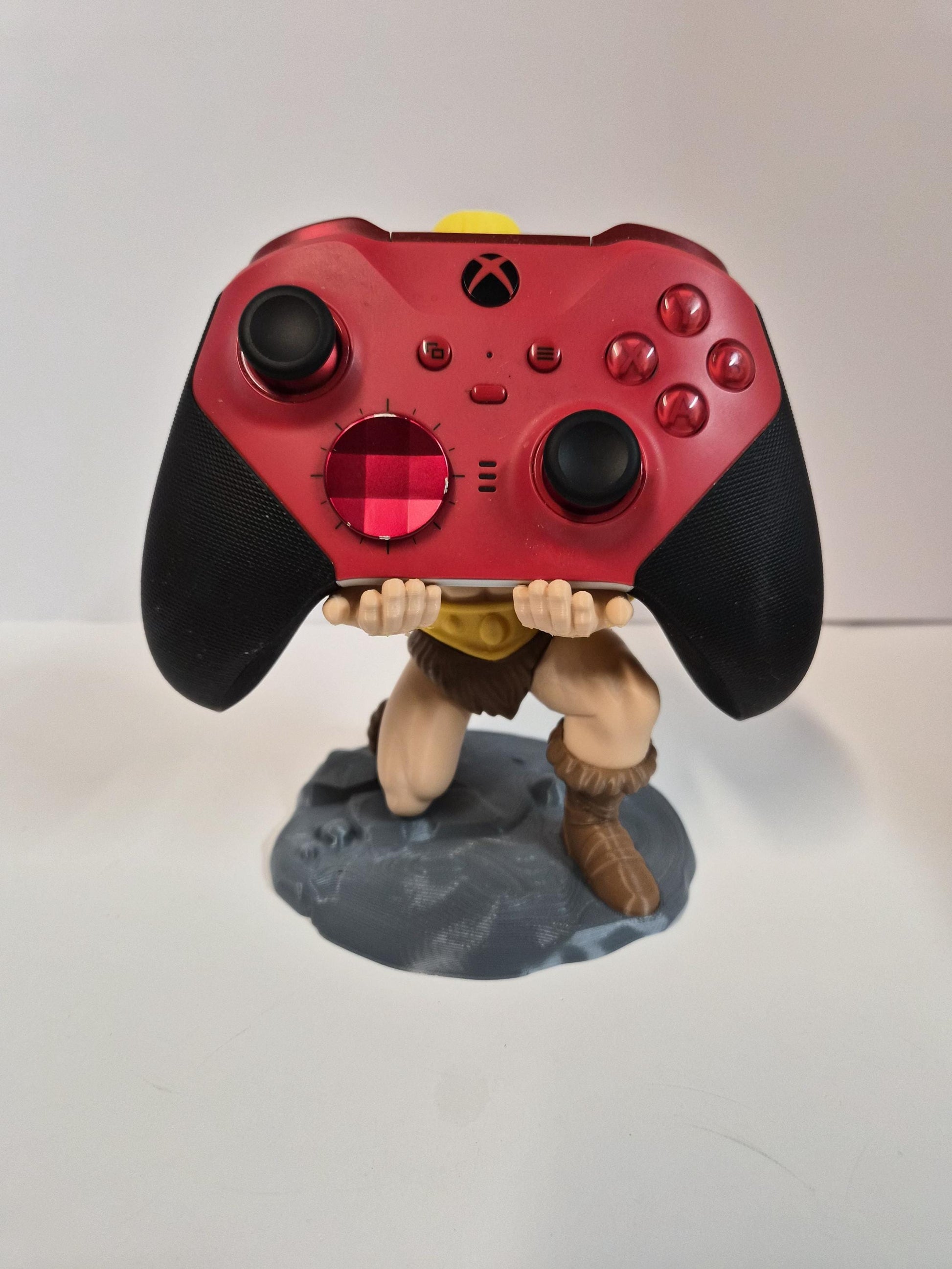 Side view of the barbarian controller stand