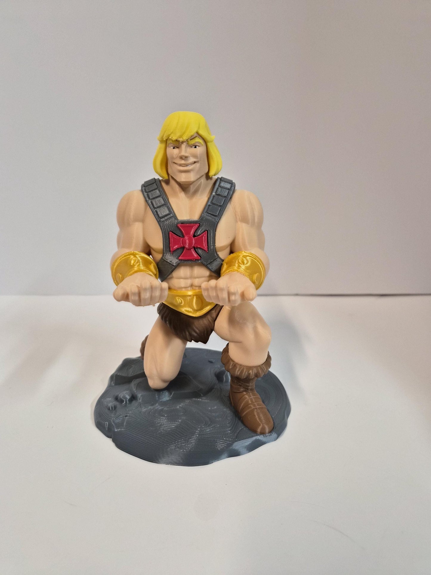 Barbarian warrior controller holder with controller overhead